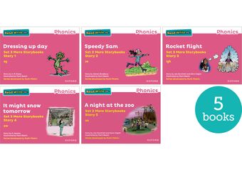 Read Write Inc. Phonics: Pink Set 3 More Storybooks Pack of 5 book cover