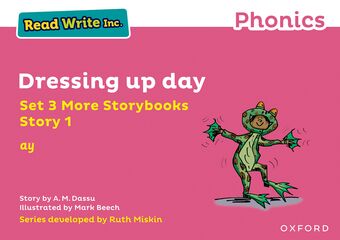 Read Write Inc Phonics: Pink Set 3 More Storybook 1 Dressing up day book cover