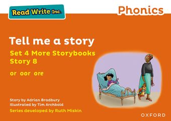 Read Write Inc Phonics: Orange Set 4 More Storybook 8 Tell me a story book cover