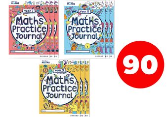 White Rose Maths Practice Journals Key Stage 3 Easy Buy Pack book cover