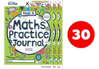 White Rose Maths Practice Journals Year 4 Workbooks: Pack of 30 book cover