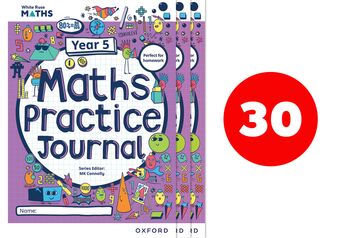 White Rose Maths Practice Journals Year 5 Workbooks: Pack of 30 book cover