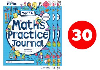White Rose Maths Practice Journals Year 6 Workbooks: Pack of 30 book cover