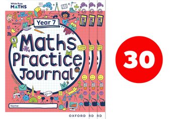 White Rose Maths Practice Journals Year 7 Workbooks: Pack of 30 book cover
