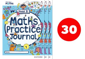 White Rose Maths Practice Journals Year 8 Workbooks: Pack of 30 book cover