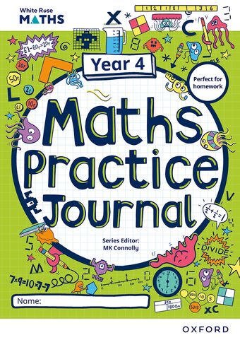 White Rose Maths Practice Journals Year 4 Workbook: Single Copy book cover