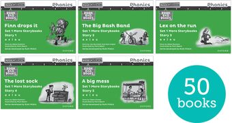 Read Write Inc Phonics: Black & White Green 1 More SB Class Pack 50 book cover