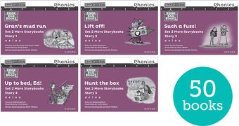 Read Write Inc Phonics: Black & White Purple 2 More SB Class Pack 50 book cover