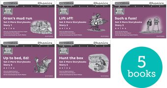 Read Write Inc Phonics: Black & White Purple 2 More SB Mix Pack 5 book cover