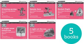 Read Write Inc Phonics: Black & White Pink 3 More SB Mix Pack 5 book cover