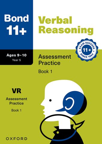 Bond 11+: Bond 11+ Verbal Reasoning Assessment Practice 9-10 Years Book 1 book cover