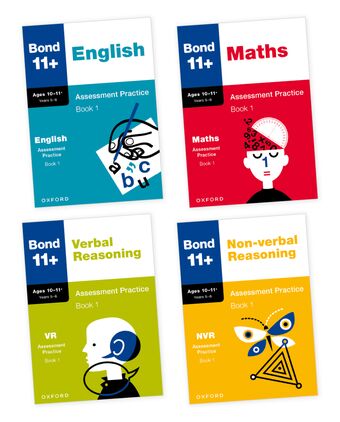 Bond 11+ English Maths Non-verbal Reasoning Verbal Reasoning Assessment Practice book cover