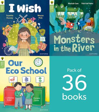 Oxford Reading Tree Green Sparks: level 1 LEVEL 1 PACK of 36 book cover