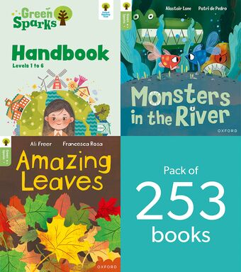 Oxford Reading Tree Green Sparks: Level 1 to Level 6 Super Easy Buy Pack book cover
