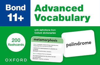 Bond 11+: Bond 11+ Advanced Vocabulary Flashcards book cover