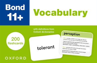 Bond 11+: Bond 11+ Vocabulary Flashcards book cover