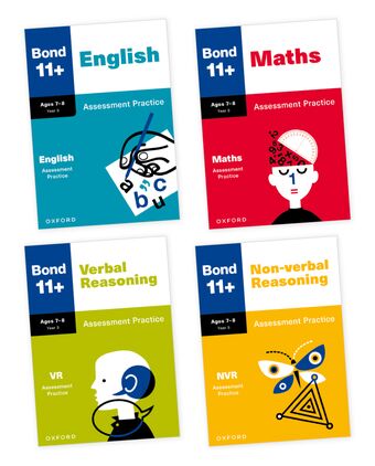 Bond 11+ English Assessment Practice Age 7-8 Bundle book cover