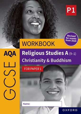 AQA GCSE A Christianity/Buddhism Workbook: Ppr1 Paperback 2nd Edition book cover