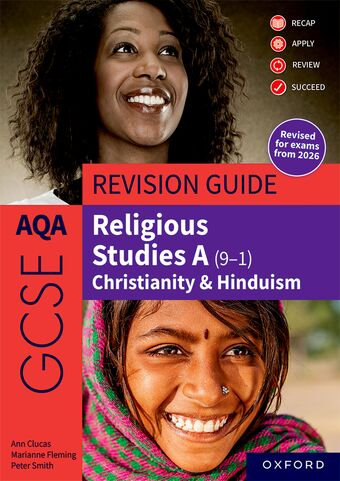 AQA GCSE RS:Christianity/Hinduism Revision Guide Paperback 2nd Edition book cover