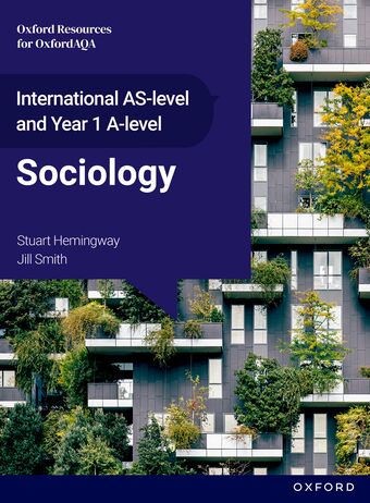 Oxford AQA International As Sociology Student Book Paperback book cover