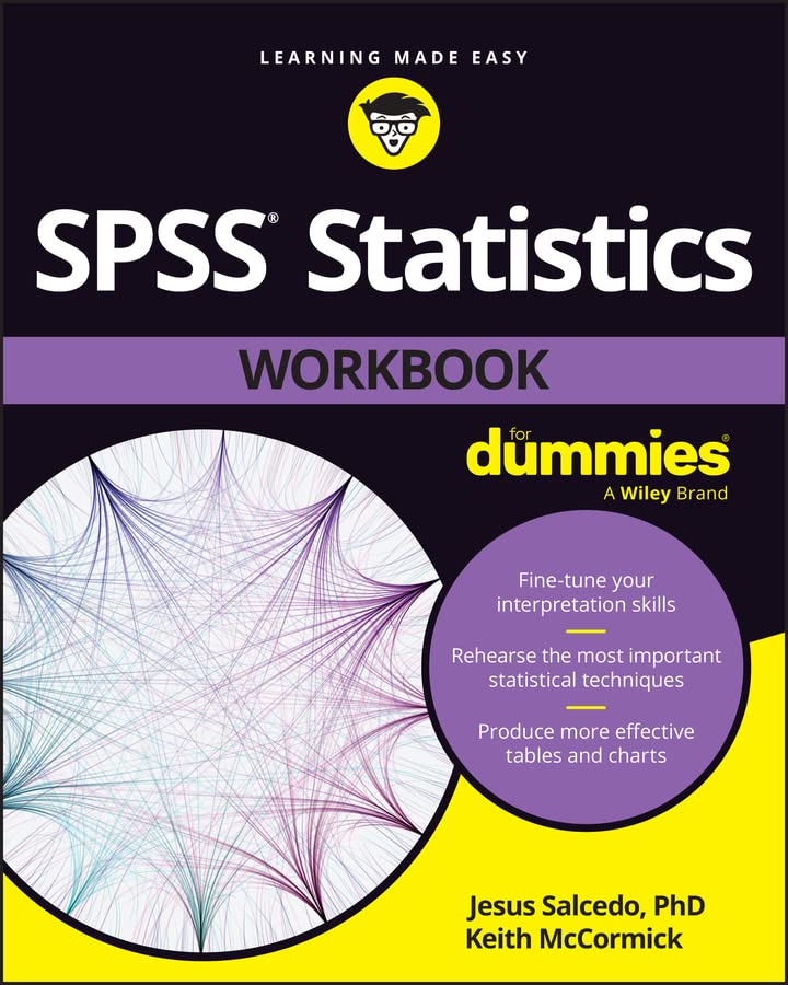 SPSS Statistics Workbook For Dummies cover