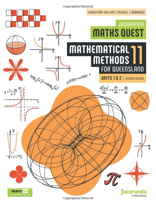 Jacaranda Maths Quest 11 Mathematical Methods Units 1 and 2 for Queensland, 2e learnON & Print cover