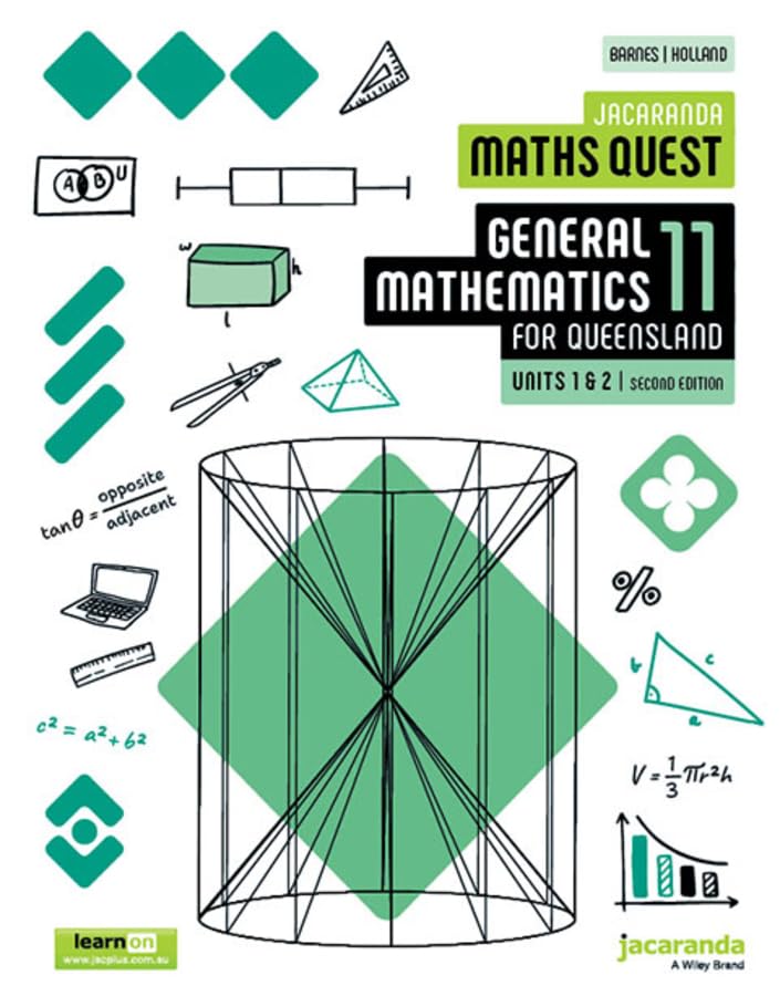 Jacaranda Maths Quest 11 General Mathematics Units 1 and 2 for Queensland, 2e learnON & Print cover