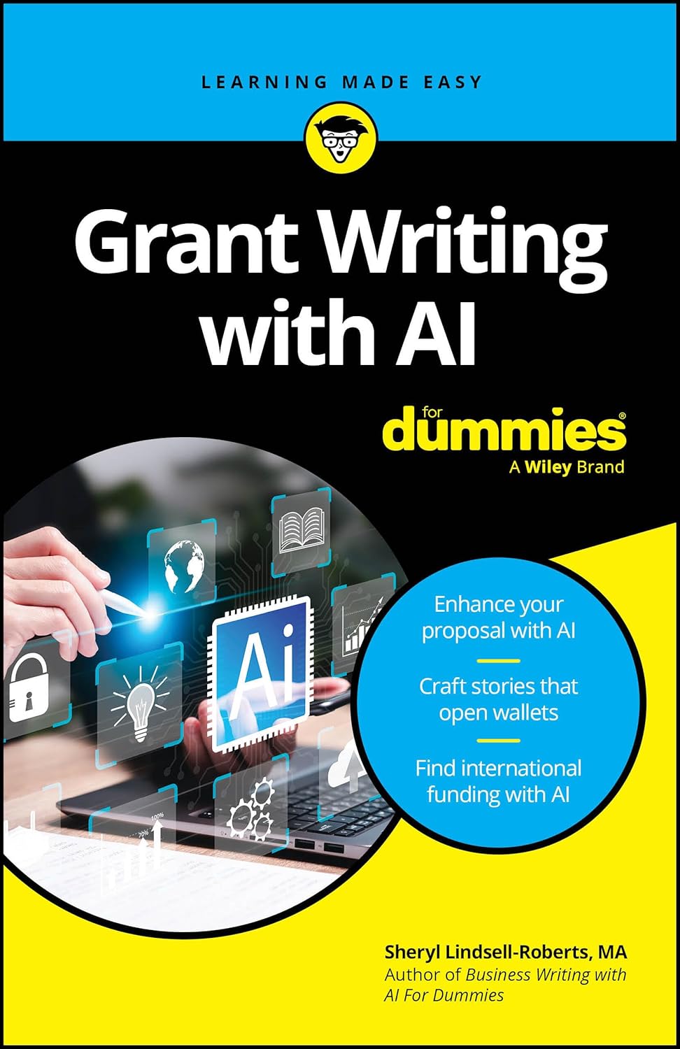 Grant Writing with AI For Dummies cover