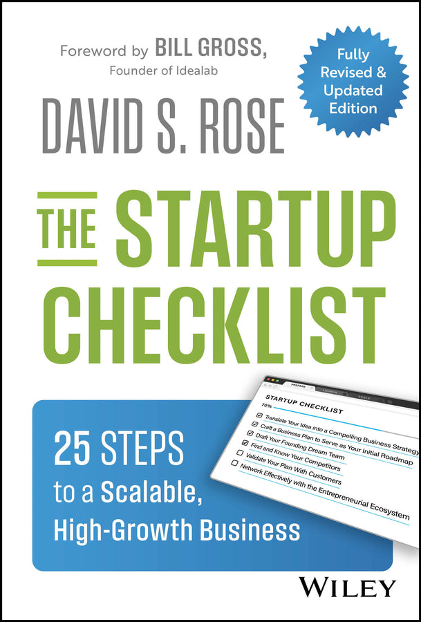 The Startup Checklist: 25 Steps to a Scalable, High-Growth Business cover