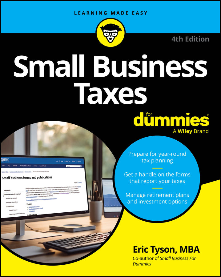 Small Business Taxes For Dummies cover