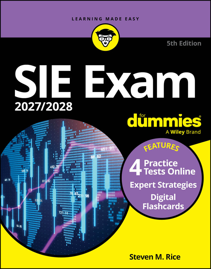 SIE Exam 2027/2028 For Dummies (Securities Industry Essentials Exam Prep + Practice Tests & Flashcards Online) cover