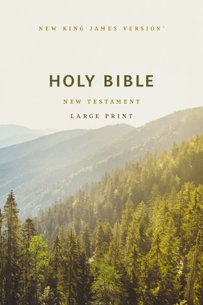 NKJV Large Print Outreach New Testament Bible, Scenic, Comfort Print