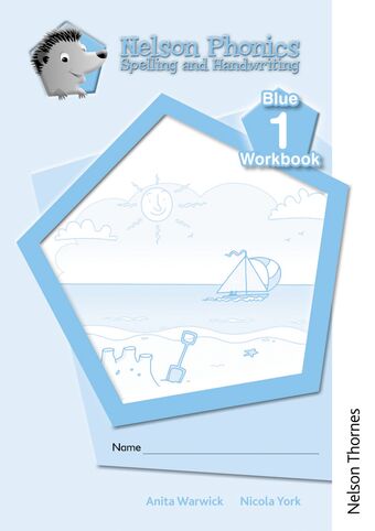 Nelson Phonics Spelling & Handwriting Blue Workbooks 1 Pack of 10 book cover