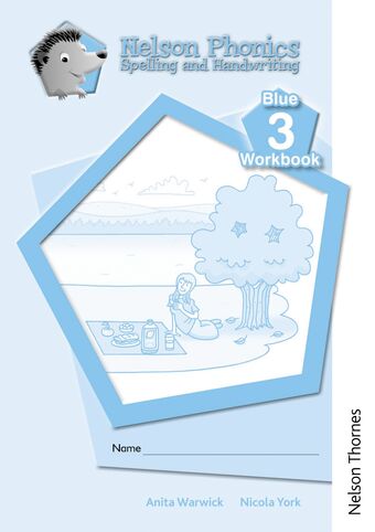 Nelson Phonics Spelling & Handwriting Blue Workbooks 3 Pack of 10 book cover