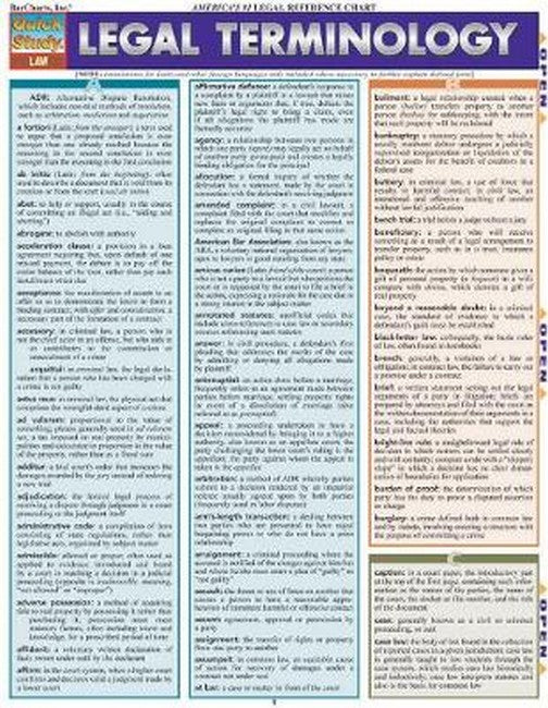 Legal Terminology cover