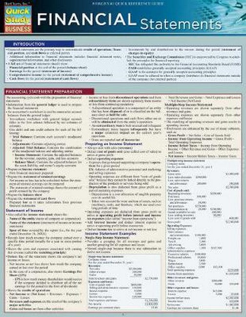 Financial Statements cover