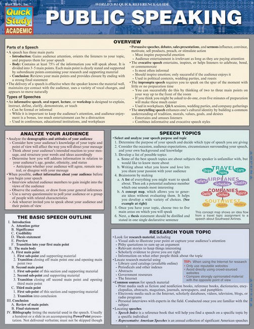 Public Speaking cover