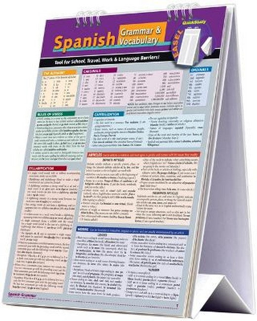 Spanish Grammar & Vocabulary Easel Book cover