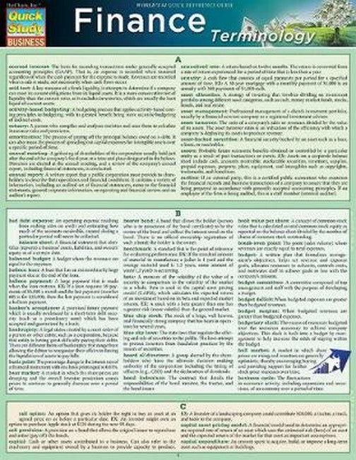 Finance Terminology cover