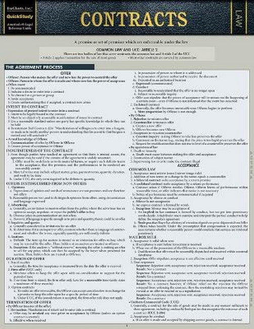 Contracts cover