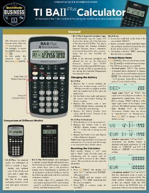 Ti BA II Plus Calculator cover