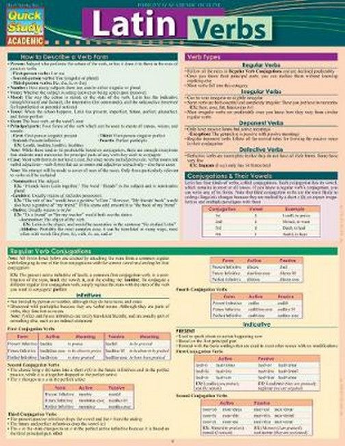 Latin Verbs cover