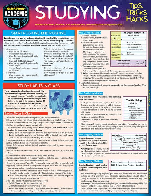 Studying Tips, Tricks & Hacks cover