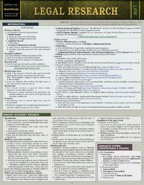 Legal Research cover