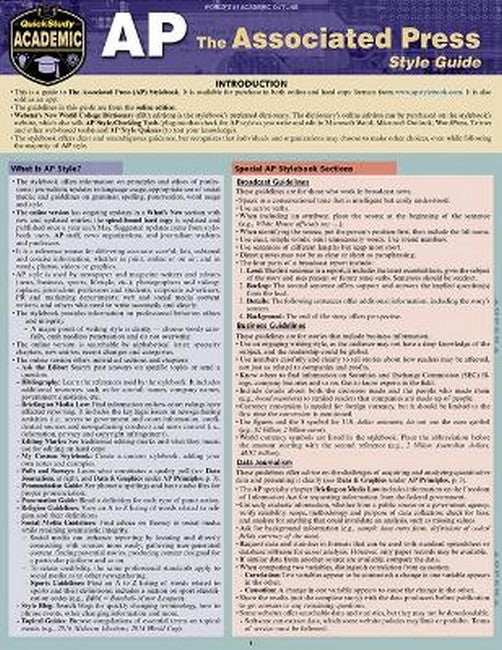 AP - Associated Press Style Guide cover