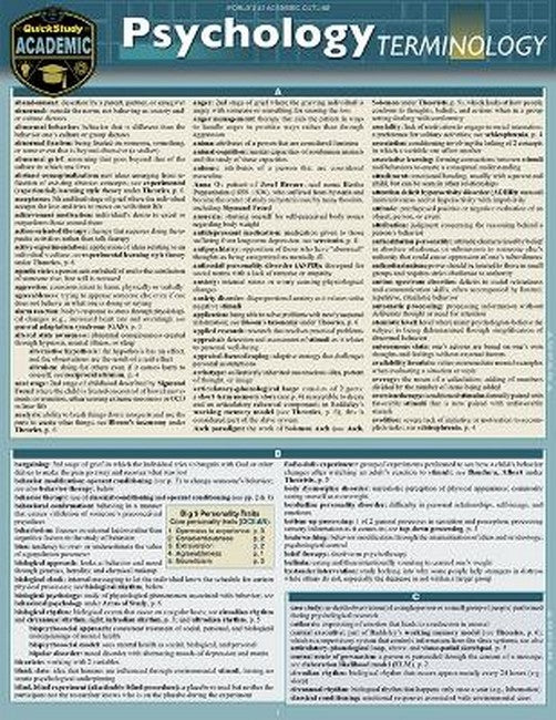 Psychology Terminology cover