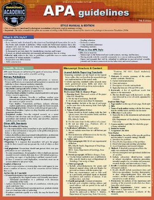 APA Guidelines cover