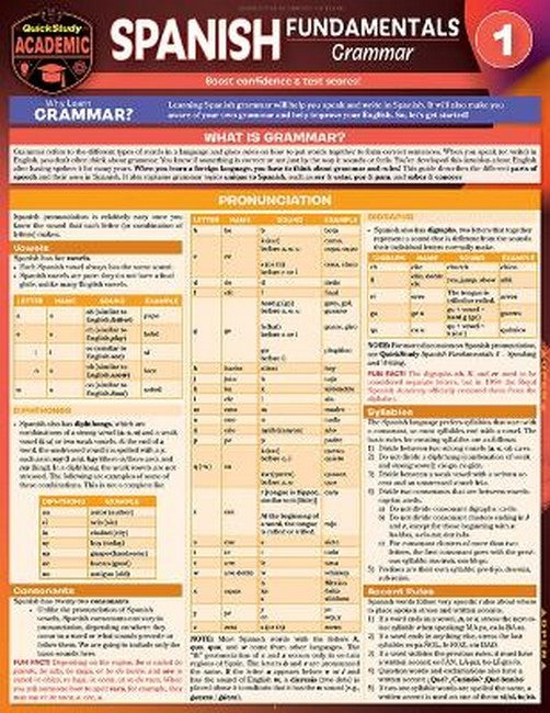 Spanish Fundamentals 1 - Grammar cover