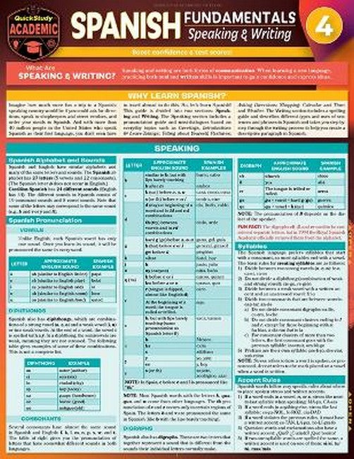 Spanish Fundamentals 4 - Speaking & Writing cover