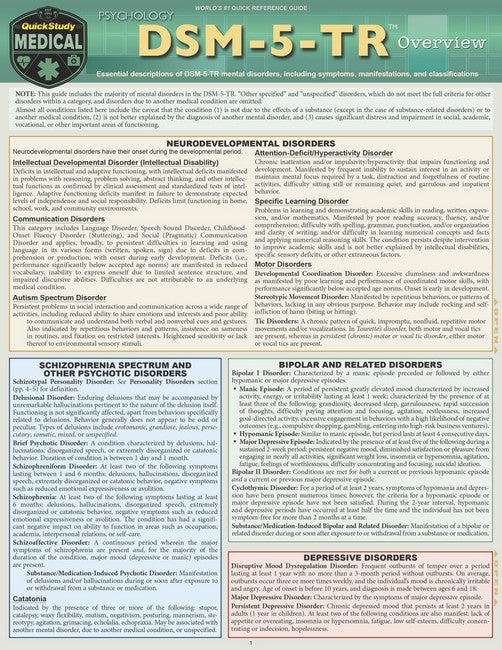 Psychology DSM-5-TR Overview cover